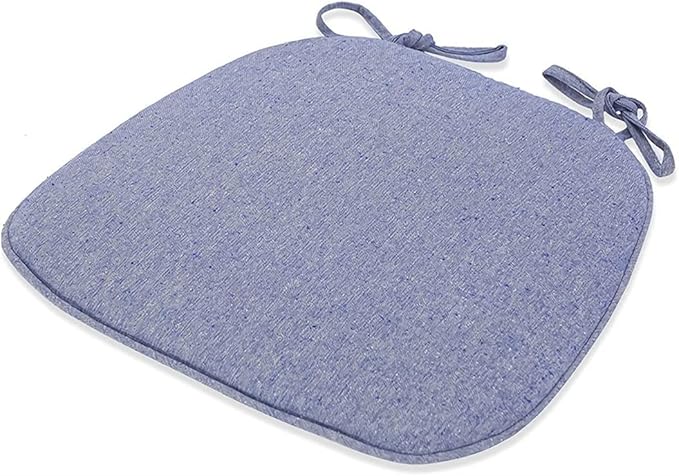 1/2/4 Packs Chair Cushion/Seat Cushion for Dining Chairs, Non-Slip Indoor Outdoor Kitchen U-Shaped Seat Pad/Chair Pads with Machine Washable Cover (Blue Set of 4)