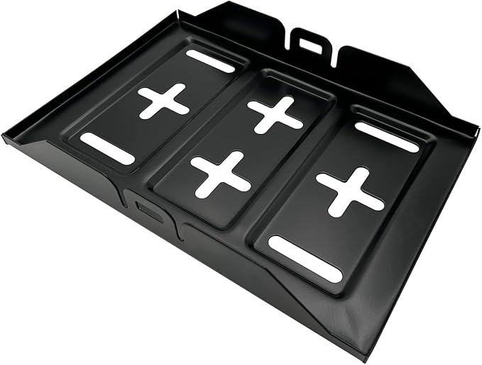 Metal Battery Mounting Tray for Vehicle Engine Repair or Maintence,Black,Standard