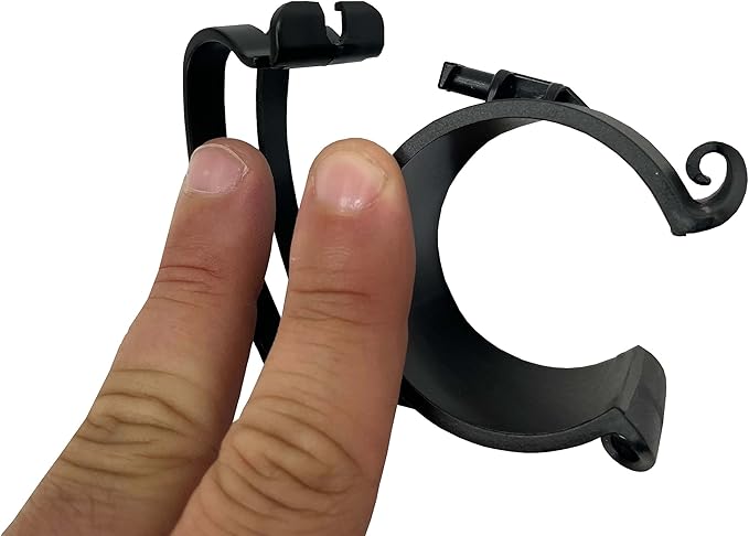 4pcs SET - Black Snap Clamp - Cable Management Clamp for 50mm (2") truss
