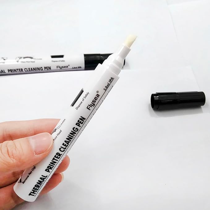 Thermal Printer Cleaning Pen Printhead Cleaner Kit for Electronic Face Sheet Print Head Alcohol Cleaning Card Printer, Pack of 5