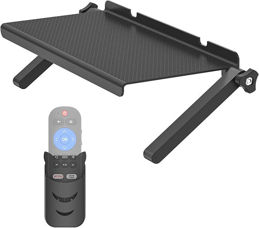 13-Inch Wide Platform Adjustable TV Top Shelf, Screen Top Shelf Mount, Monitor Top of TV Shelfs Mounting Bracket for Streaming Devices, Cable Box, Router and Home Decor TVs Top Storage Bracket