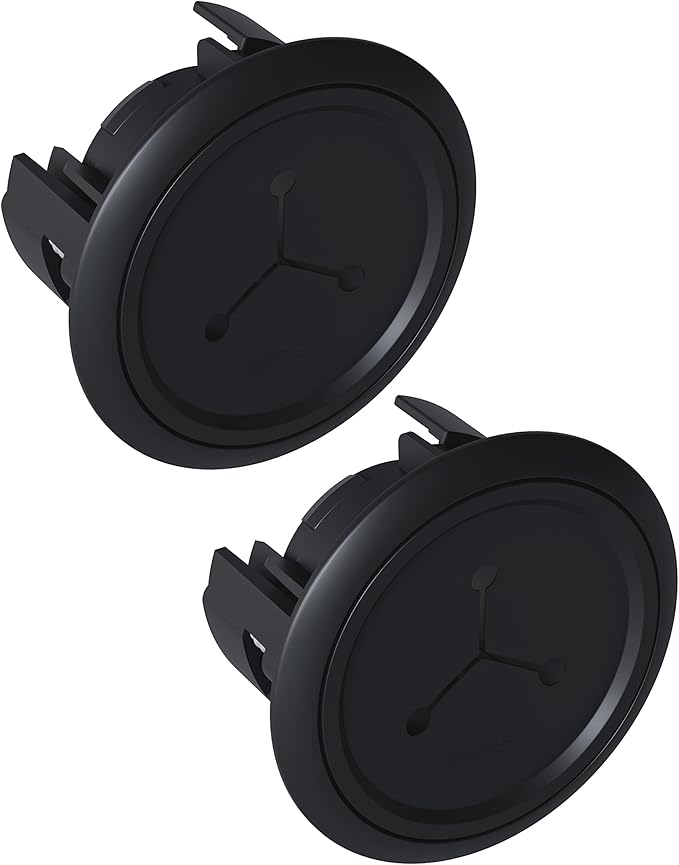 ECHOGEAR TV Cord Hider - 2.5" Mini in Wall Cable Management Kit Cord Concealer for Wall Mounted TVs - Easy 3-Step Install w/Locking Winged Grommets for Secure Fit - Black