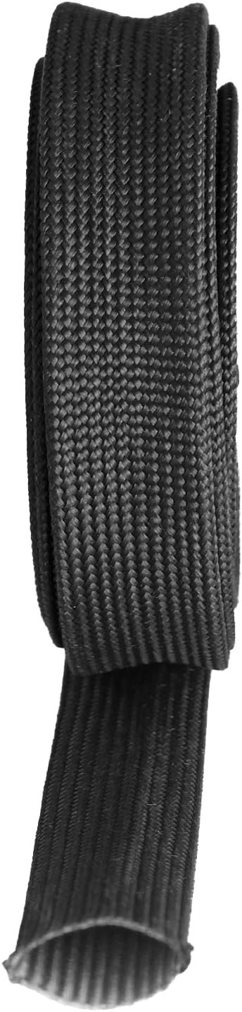 Heat Hose Fiberglass Wrap Shield Sleeve- 1/2" ID x 10'Black Adjustable Hose Heat Shield Spark Plug Wire fuel line Roll For Car Wire Loom cable Brake Line Cable