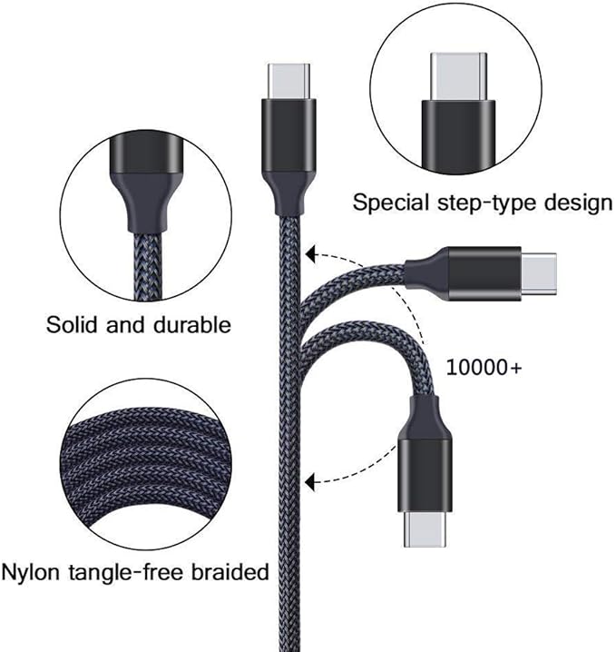 USB Type C Car Charger, Dual Port Car Adapter with 6ft Fast Charge USB C Cable for Samsung Galaxy S25 S24 S23 S22 S21 S20 S10 A17 A16 A15,iPhone Air/17/16/15,Google Pixel 10 9 8 Pro 7 7a 6a 6,Moto,LG