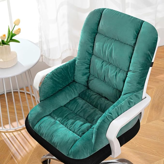 Desk Chair Cushion Office Chair Pad with High Back Support Seat Cushion with Non-Slip Bottom for Office Car Home Dining Room Kitchen