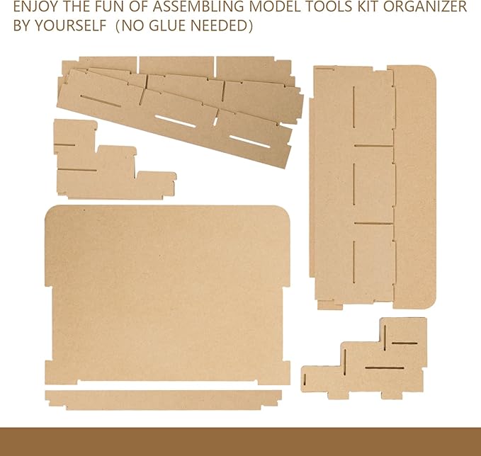 4 Tier Plastic Model Paint Rack - Ink Bottle & Miniature Model Tool Storage Kit, MDF Material Organizer for Tamiya/MR HOBBY Paint & Craft Supplies, GK3