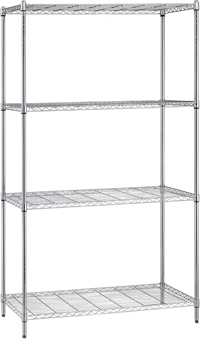 Quantum Storage Systems WR63-3060C Starter Kit Wire Shelves Chrome 4 Shelves 63" H x 60" W x 30" D