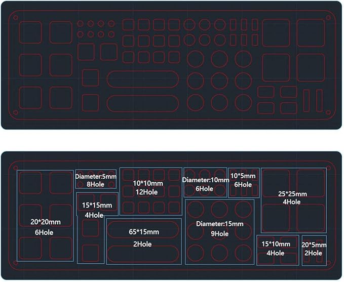 Screwdriver Storage Rack Screwdriver Organizers for Hex Cross Screw Driver RC Tools Kit Organizers 63 Hole