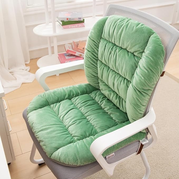 Desk Chair Cushion Office Chair Cushion Seat Cushion with Back Support Integrated Pad with Fixed Band for Sedentary Individuals