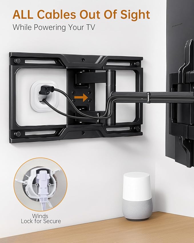 in-Wall Cable Management Kit, Wire Hider for Power & Low Voltage Cables, TV Cord Hider for Wall Mounted TV, TV Cable Hider Wall Kit, Includes Hole Saw Drill Attachment