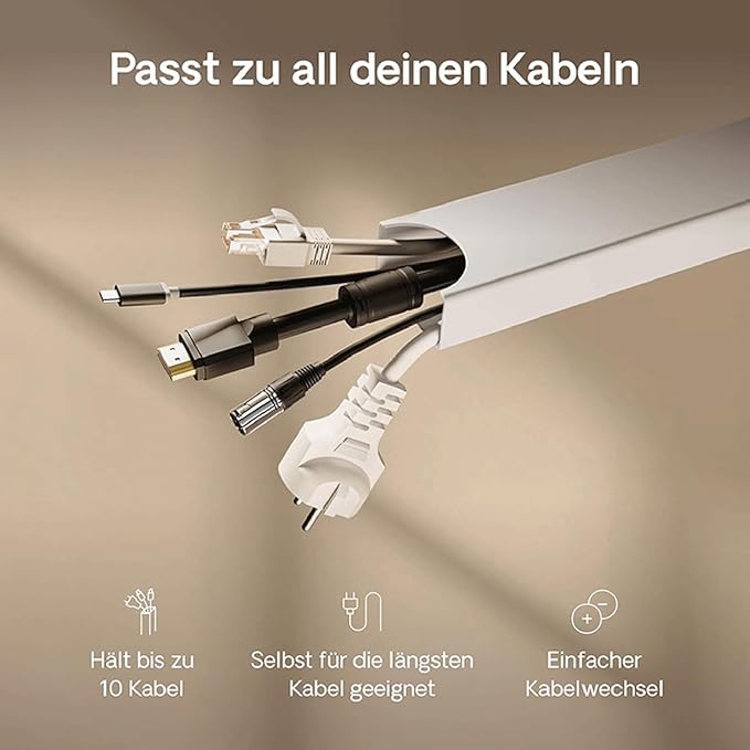 Duty Aluminum Cable Organiser Stick on Installation Wire Channel for Work Area Equipment & House Electronics Wire Organization Tray