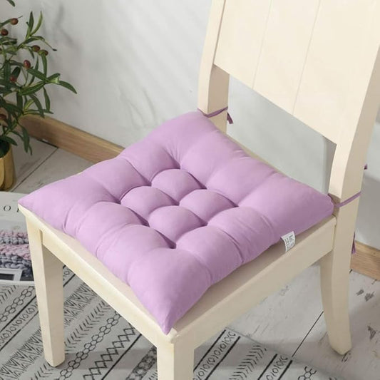 Indoor Chair Cushions Non-Slip Thicken Seat Cushion for Indoor Outdoor Dining Chair Office Chair Desk Chair(Light Purple)