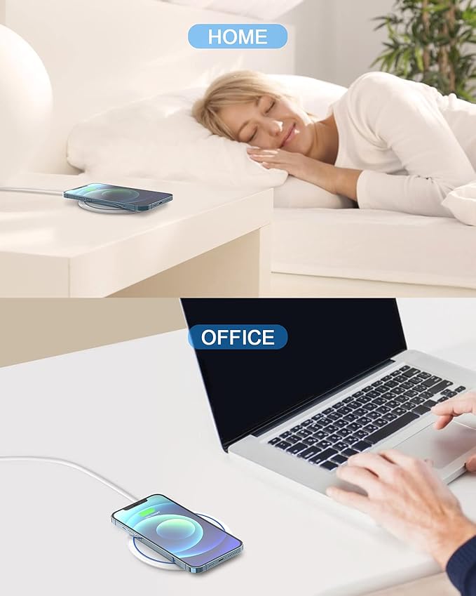 Fast Wireless Charger, NANAMI 7.5W Charging Pad with PD3.0 Adapter USB Phone Charger for iPhone 17/17 Air/16/15/14/13/12/11 Pro, Airpods 2, 10W for Samsung Galaxy S26/S26+/S25/S24/S23/S22/S21/S20