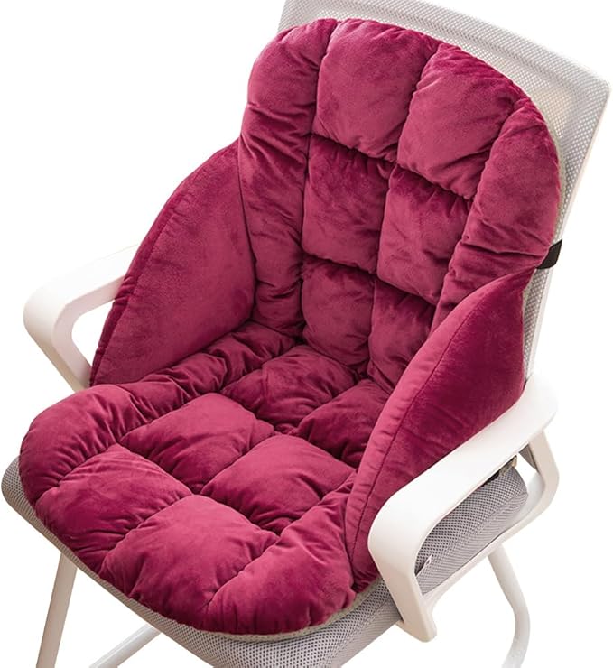 LYFJMUS High Back Office Chair Cushion Soft Desk Chair Pad with Ties Rocking Chair Cushion for Office Car Home Dining Room Kitchen