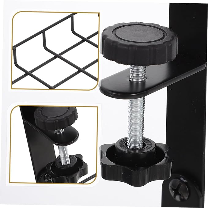 GLEAVI Desk Cable Management Tray, Cable Organizer Holder with No Drill Installation, Large Capacity Wire Storage Rack for Home Office Desk – Black 500mm