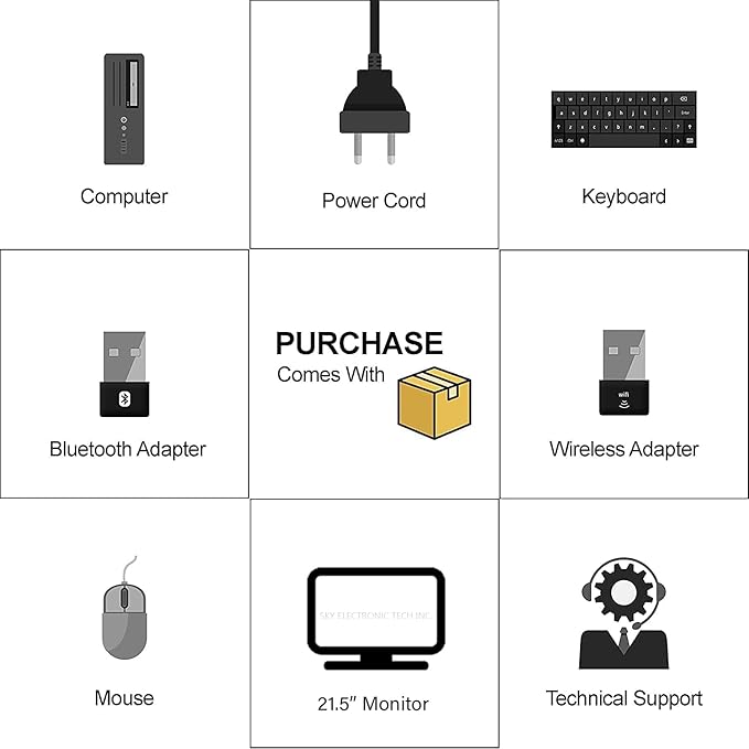 HP EliteDesk 800 G3 Mini Business Desktop Computer with 21.5" FHD Monitor PC Bundle, Intel Core i5-6500T, 16GB RAM, 512GB SSD, DP Cable, Keyboard & Mouse, Windows 11 Pro (Renewed)