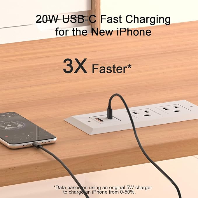 Recessed Power Strip - 2 Pack,20W USB C Fast Charging Station,18W QC3.0 USB-A,Flush Mount Desktop Power Strip with USB Ports,for Sofa Nightstand Counter,Flat Plug,6.5 ft Cord,White
