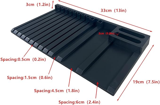 4-Piece Set Model Kit Display Stand and Runner Storage System with Action Base, Suitable for storing various tools,Suitable for Model Stand and HG, MG and RG Model Character Display Stand，Black.