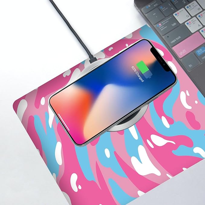 Fluid Pattern XL Mouse Pad,Super Thick Waterproof Fluid Pattern Large Gaming Mousepad with Stitched Edge,Mouse Computer Desk Accessories,Non-Slip Base Mouse Keyboard Mat 600X350X3mm