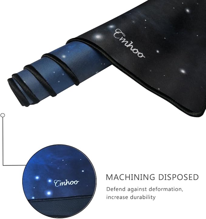 Large Mouse Pad Gaming XXL & Desk Keyboard Mat Size (35.4x15.7x0.1IN, 90x40 Sky Blue)