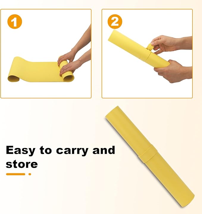 Large Leather Desk Pad Protector 35.4" x 17",Non-Slip Durable Office Desk Mat for Writing, Computer, Laptop, Mouse Pad & Desktop Use,Desk Protector Mat,Yellow