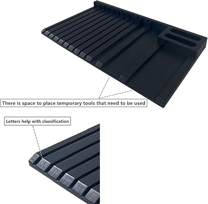 4-Piece Set Model Kit Display Stand and Runner Storage System with Action Base, Suitable for storing various tools,Suitable for Model Stand and HG, MG and RG Model Character Display Stand，Black.
