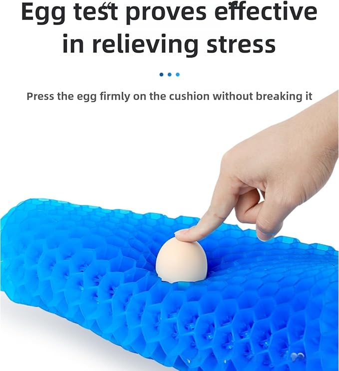 Summer ice pad Honeycomb Gel Office Chair Cushion, Long Sitting Silicone Butt pad, car Cool seat Cushion