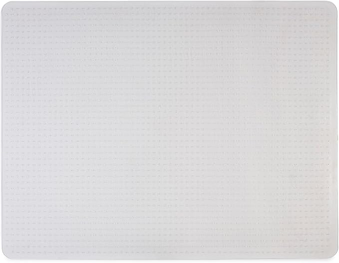 Staples Office Chair Mat, Clear Floor Mats, Low-Pile Carpets, 60 x 46 Inch, Smooth Glide
