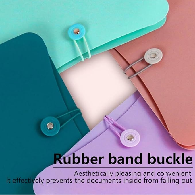 Vertical Expanding Accordion Folder with 7 Pockets Paperwork Organizer Document Wallet Briefcase Business File Organizer Bag A4 Letter Size Elastic Rope Closure Purple
