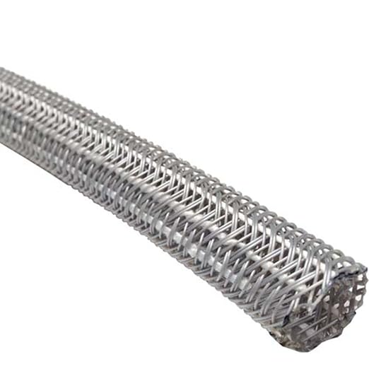 Electriduct 1" Hook Self Closing Sleeve Braid Wrap Around Sleeving Flame Retardant Flexible Mesh Cord Cover Cable Protector Wire Organizer - 25 Feet - Gray