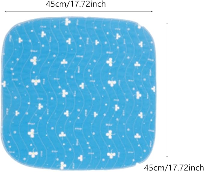 HouseVibe Wheelchair Cushion Seat Pad Ergonomic Breathable Waterproof Non-Slip 17.72x17.72inch Flower Design for Seniors Adults Elderly Patients