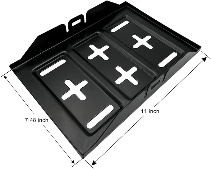 Metal Battery Mounting Tray for Vehicle Engine Repair or Maintence,Black,Standard