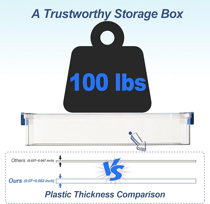 CATOOMUU 16 Pack Clear Plastic Storage Boxes with Lids, 9x13 Inches Shallow Flat, 5.5 Qt, Stackable Cases with Snap-Tight Latch, Organizer for Paper, A4 Files, Documents, Arts, Scrapbooking & Crafts