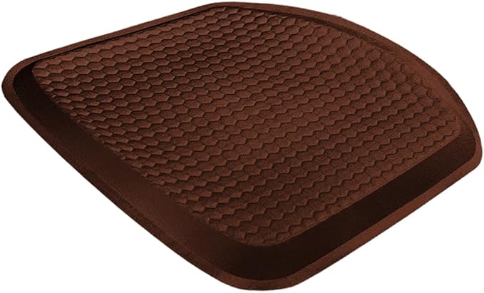 Gel Car Seat Cushion, Non-Slip & Breathable Automotive Chair Protector Pad, Comfortable Cooling Car Interior Seat Mat Accessories Universal for Sedans, SUV, Truck (Coffee)