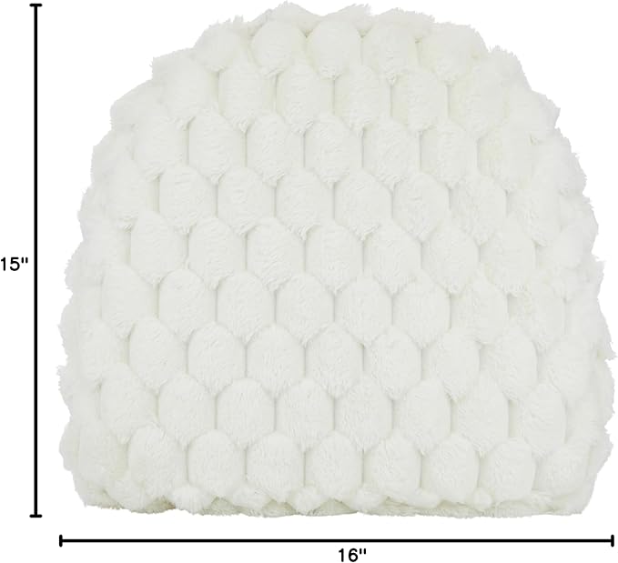 Klear Vu Raindrop The Gripper Non Slip Chair Cushions, Soft & Comfortable Seat Pad, Sitting Pillow for Kitchen, Dining or Office, 8 Count (Pack of 1), Podcast White