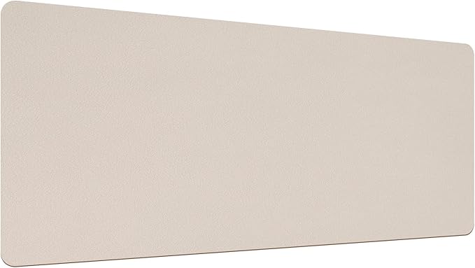 PATIKIL 24"x12" Desk Mat Protector, PVC Non-Slip Waterproof Mouse Pad Writing Mat for Office Home, Apricot