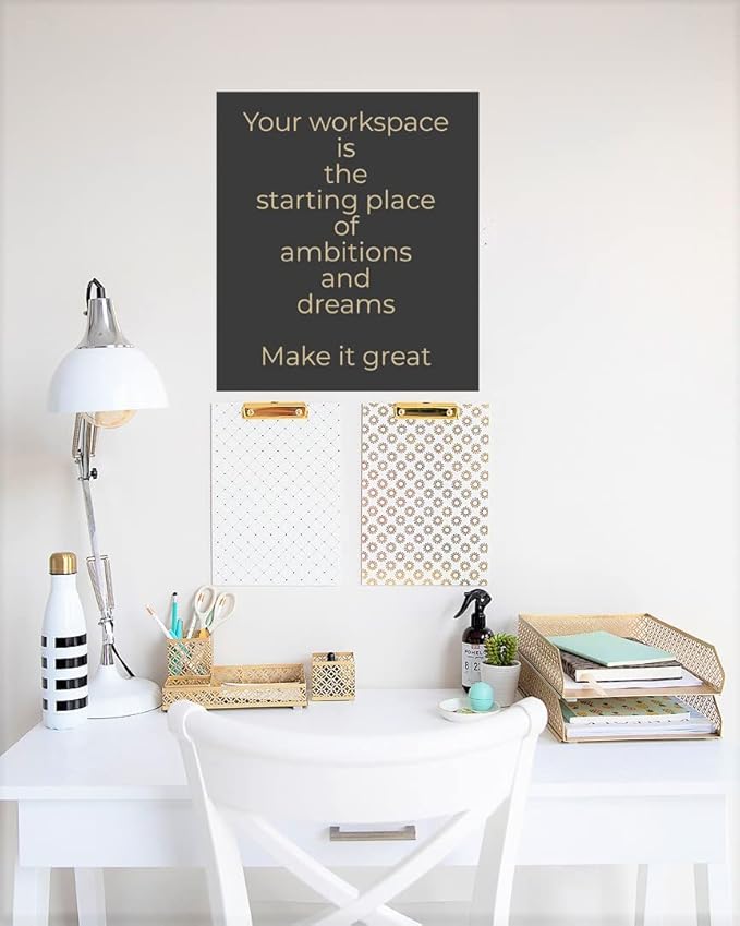 BLU MONACO | Gold Desk Organizer Set for Women 6 Piece | Mail Sorter Organizer Countertop with Letter Sorter for Desk | Steel Desktop Organizer with Mesh Pen Holders