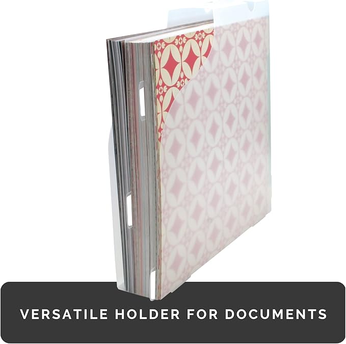 Advantus Vertical Scrapbook Paper Holder, Frosted