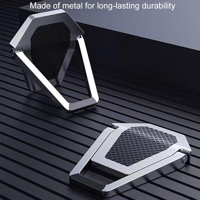 Portable Laptop Stand for Desk, Mini Foldable Laptop Riser,Anti-Slip Alloy Keyboard Stands Riser, Computer Stand Compatible with MacBook Air/Pro/Dell/HP/Lenovo/11''-17''Laptops and Keyboards (Silver)