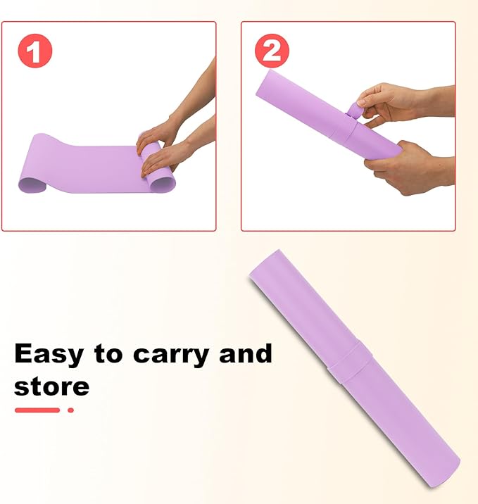 Large Leather Desk Pad Protector 27.5"x13.7",Non-Slip Durable Office Desk Mat for Writing, Computer, Laptop, Mouse Pad & Desktop Use,Desk Protector Mat,Light Purple