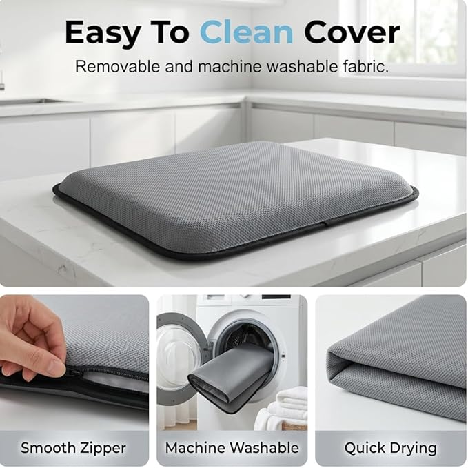 Gel Seat Cushion for Long Sitting, Cooling Seat Cushion, Breathable Honeycomb Design Absorbs Pressure Points Chair Pad for Office Chair, Wheelchair, Car & Truck (2)