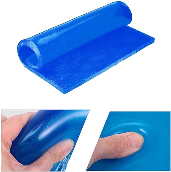 Motorcycle Seat Gel Pad Car Driver Seat Cushion Shock Absorption Mats Reduce Fatigue Comfortable Soft Cooling Gel Pad Cool DIY Pad Office Chair Seat Cushion Motorcycle Seat Foam(48 x 35 x 1cm)