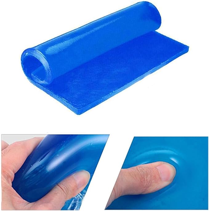 Motorcycle Seat Gel Pad Seat Cushion Shock Absorption Mats Reduce Fatigue Comfortable Soft Gel Pad Cool DIY Seat Pad Motorcycle Seat Foam Car Office Chair Seat Cushion (25 x 22 x 1cm)