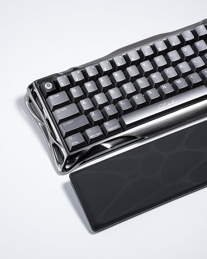 GravaStar 60% Keyboard Wrist Rest Pad, 305 * 72 * 20mm / 12 × 2.83 × 0.79 inch, Compatible Mercury V60 Pro and Other 60% Keyboards - Black