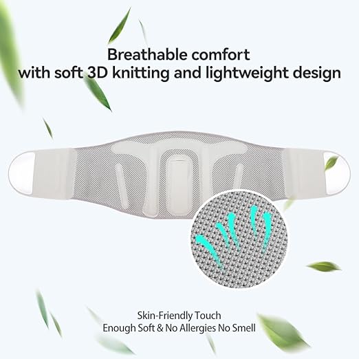 Back Brace for Men & Women,3D Knit Material Lumbar Support Belt,Soft Breathable Mesh Design,Ergonomic Lumbar Support Size M 31"-38"