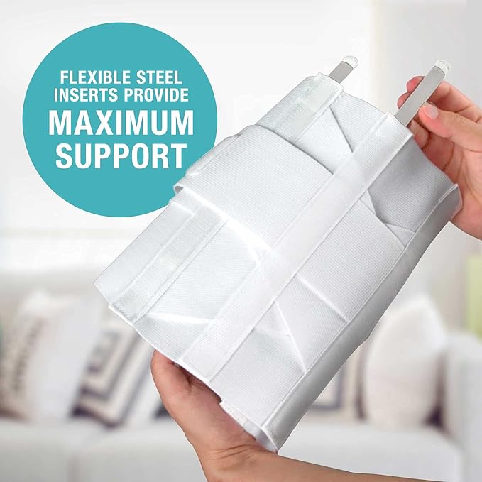 MABIS Adjustable Back Brace and Back Support Belt for Lumbar Support related to Improved Posture, Back Pain, Scoliosis and Herniated Discs, Extra Large
