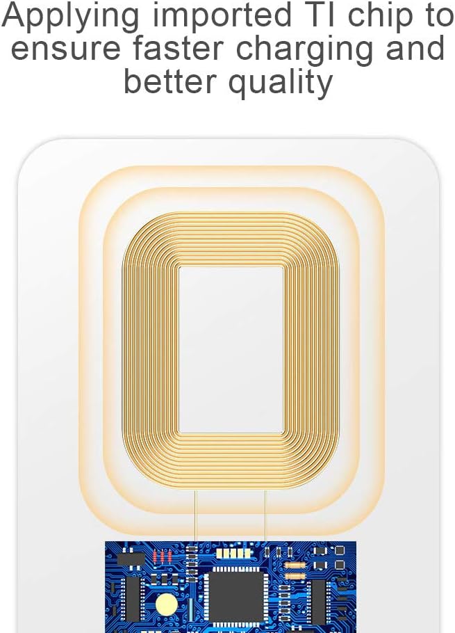 IVY QI Wireless Charging Receiver Adapter with Fast&Smart Microchip Technology for Samsung Galaxy A16 A26 A36 A56 A06 A15 A55 A35 A25 A54 A14 A34 A24 A13 A23 A33 A53 A12 A22 A32 A42 A52 Type-C