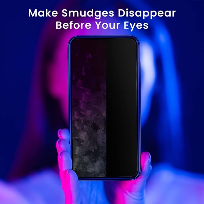 EVEO Car Screen Cleaner Spray and Wipe -2-in-1 iPhone Cleaner, iPad Screen Cleaner & Phone Screen Cleaner - Touchscreen Mist Cleaner for Laptop, Computer, MacBook and More - 2 Pack (Blue & Cream)
