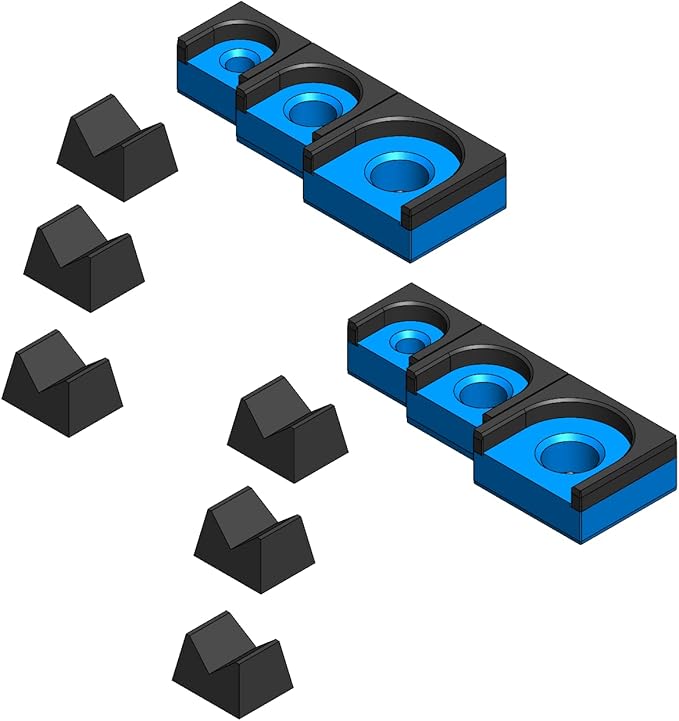 MagAttach Ratchet Organizer Kit (3 Piece Set (2-Pack), Blue/Black)