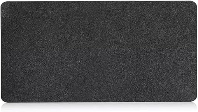 Large Felt Desk Pad, Desk Protective Computer Pad Minimalistic Felt Desk Mat 39.37''x15.75'' Anti-Slip Protective Computer Mat for Keyboard and Mouse 100x40cm (Dark Gray)